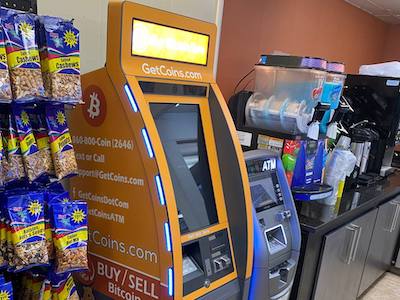 Getcoins - Bitcoin ATM - Inside of BP in Washington, Washington D.C.