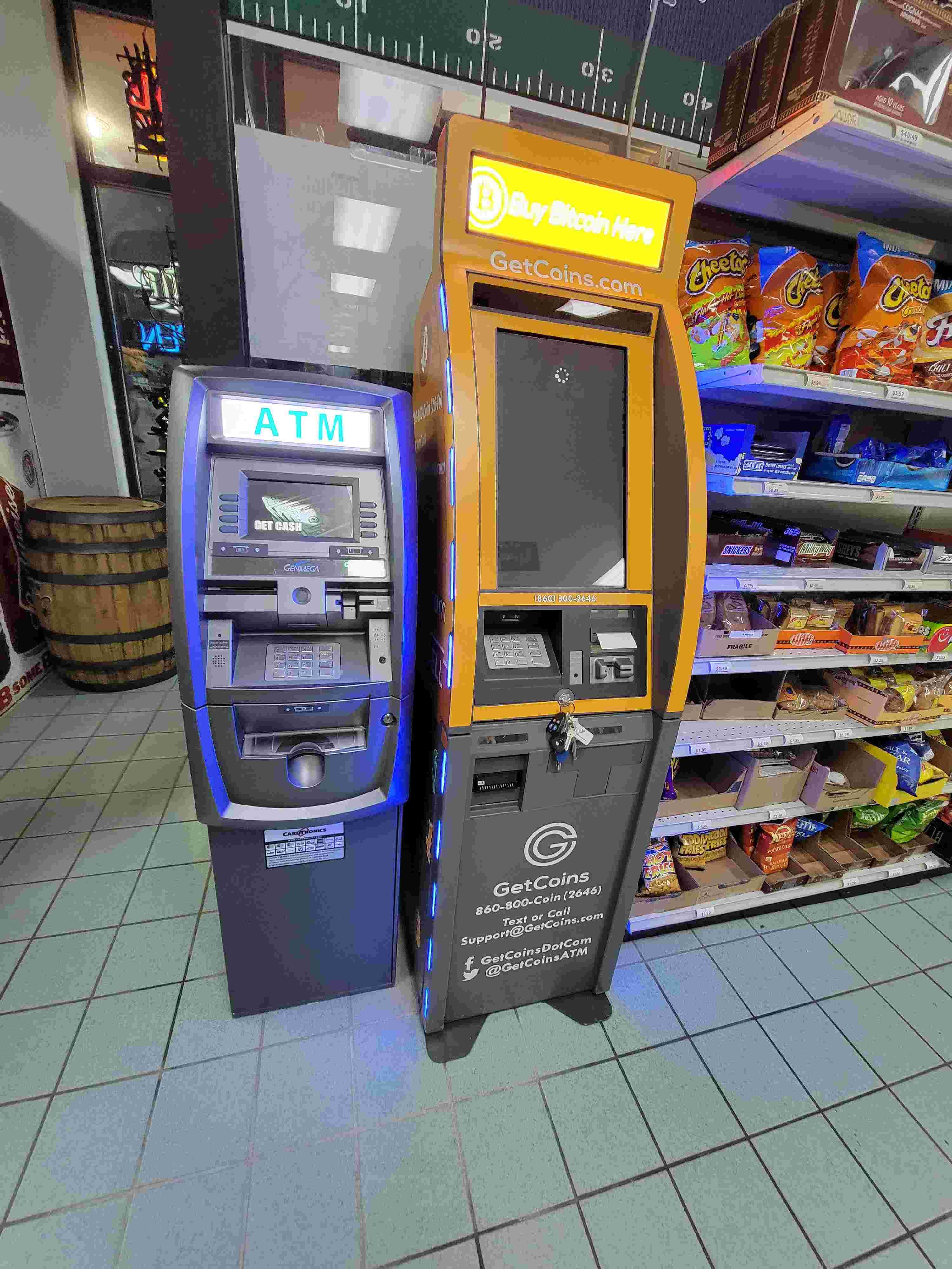 Getcoins - Bitcoin ATM - Inside of Mountain Shadows Liquor in Colorado Springs, Colorado