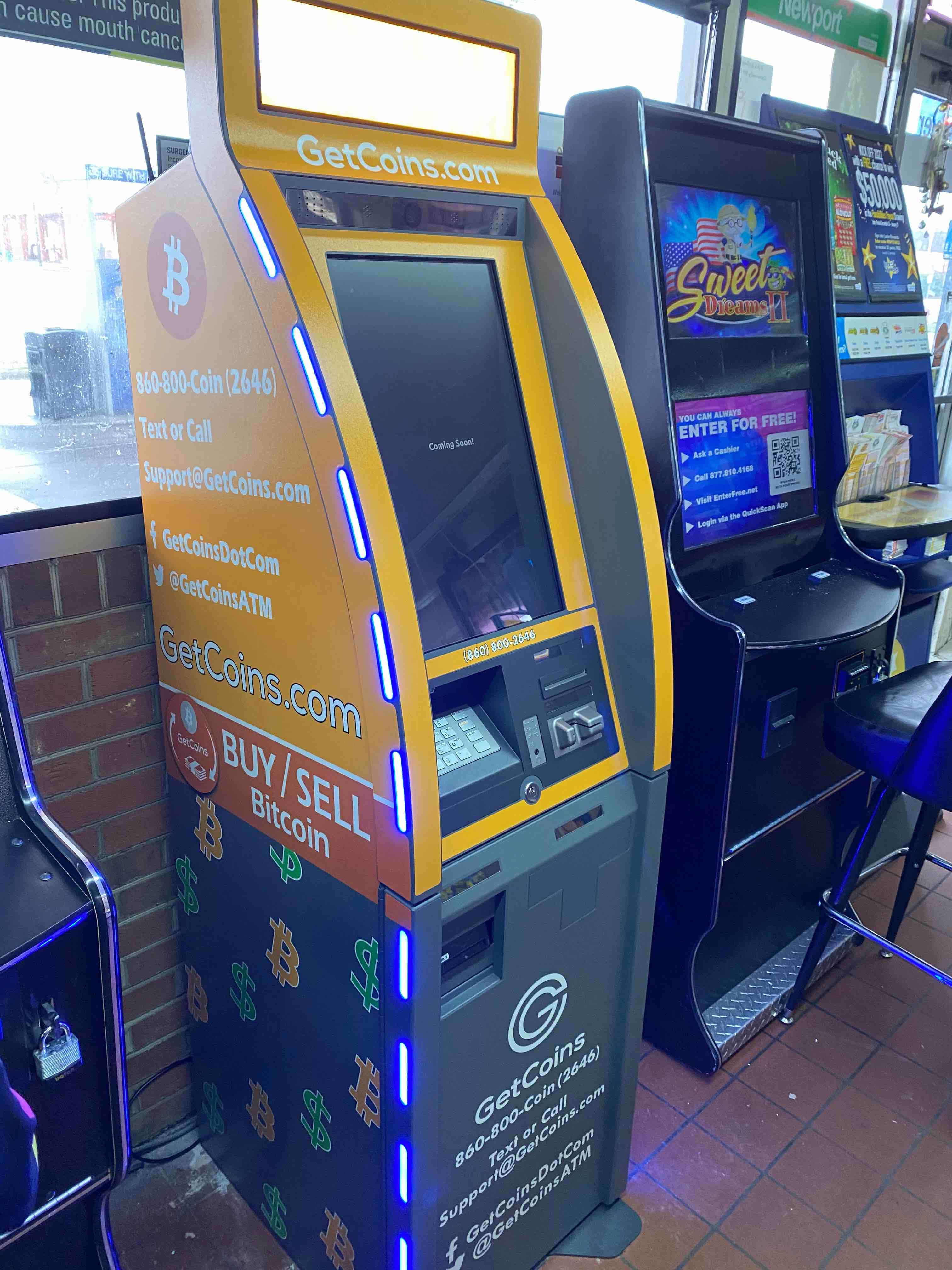 Getcoins - Bitcoin ATM - Inside of Short Stop Food Mart in Fayetteville, North Carolina