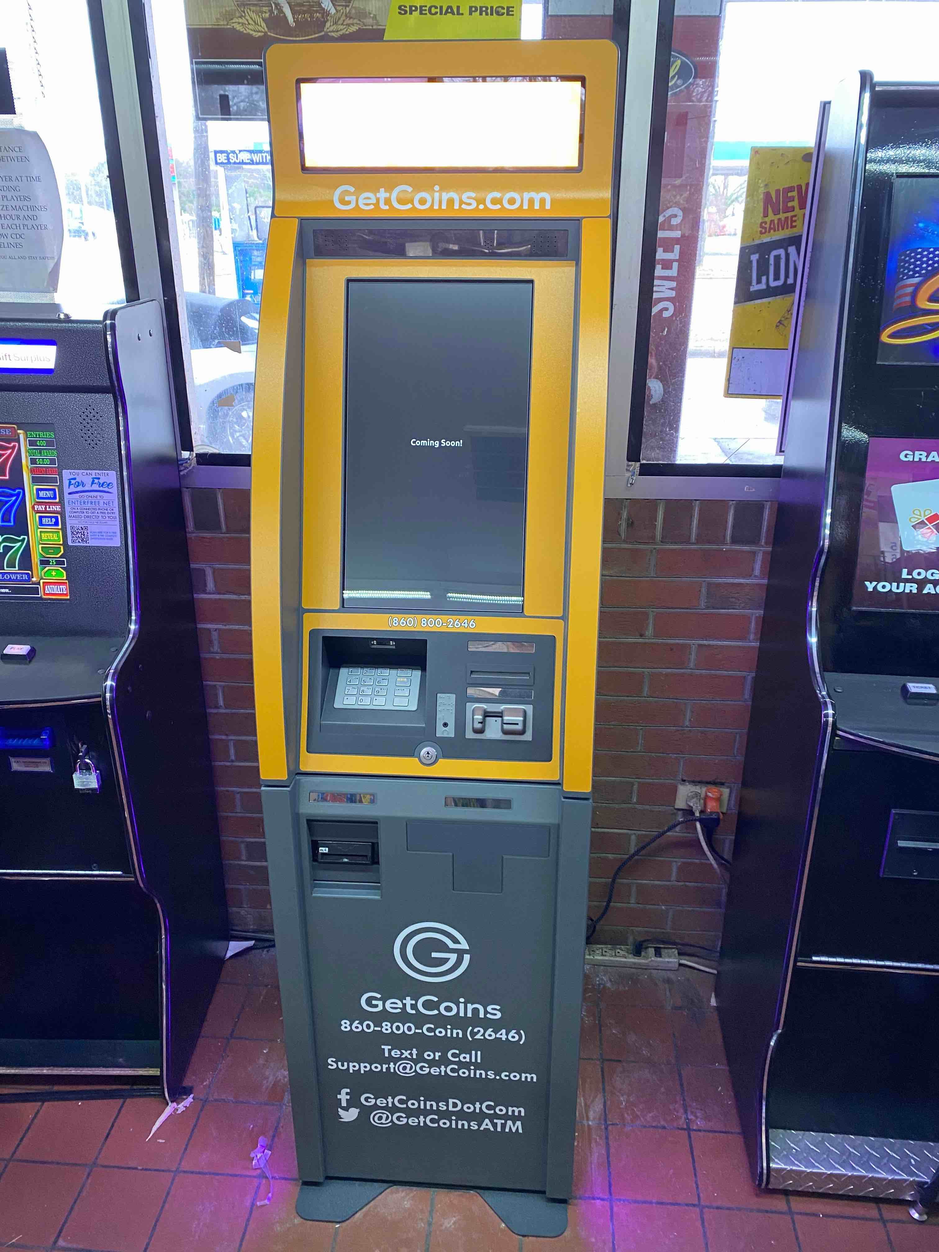 Getcoins - Bitcoin ATM - Inside of Short Stop Food Mart in Fayetteville, North Carolina