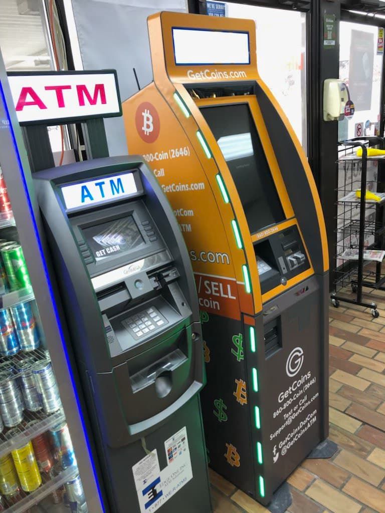 Getcoins - Bitcoin ATM - Inside of Marathon in Mundelein, Illinois