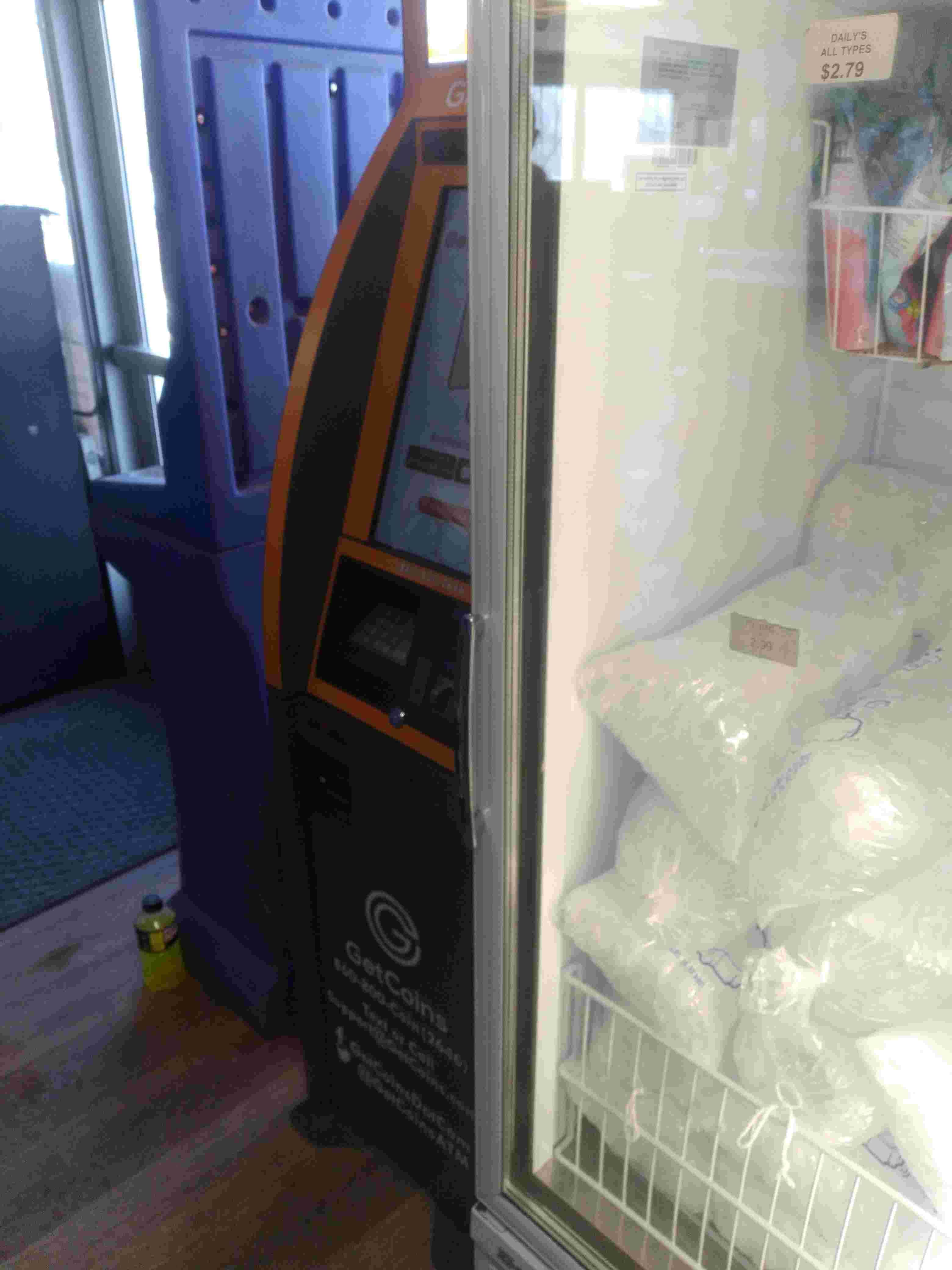 Getcoins - Bitcoin ATM - Inside of Oddones Liquor in Colorado Springs, Colorado