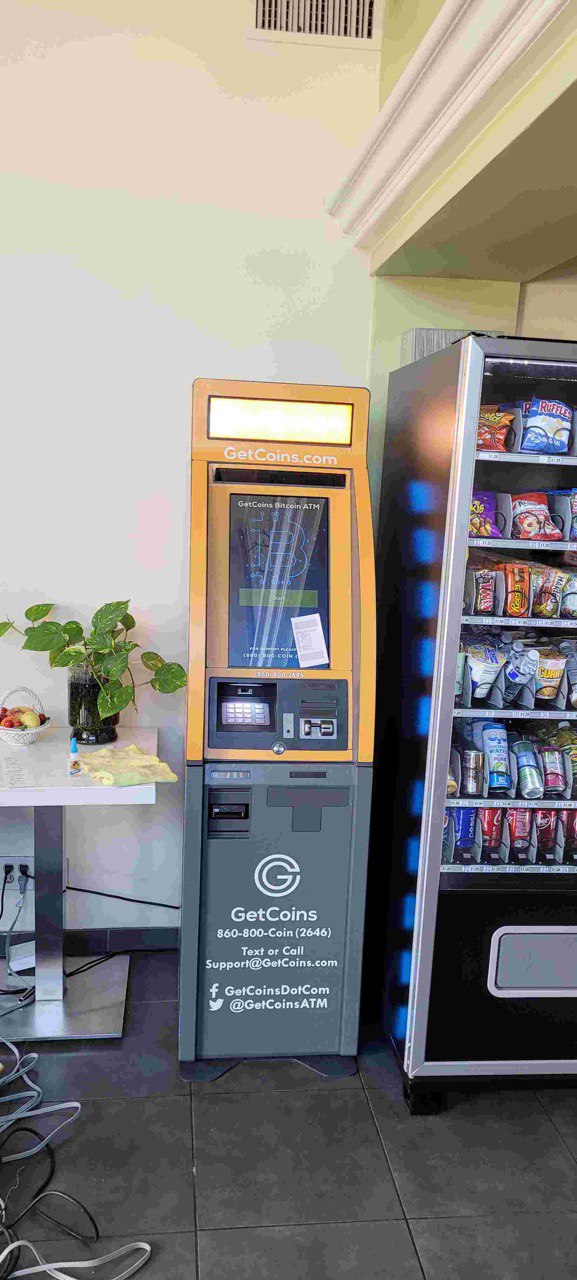 Getcoins - Bitcoin ATM - Inside of Ambassador Inn Hotel in Alhambra, California