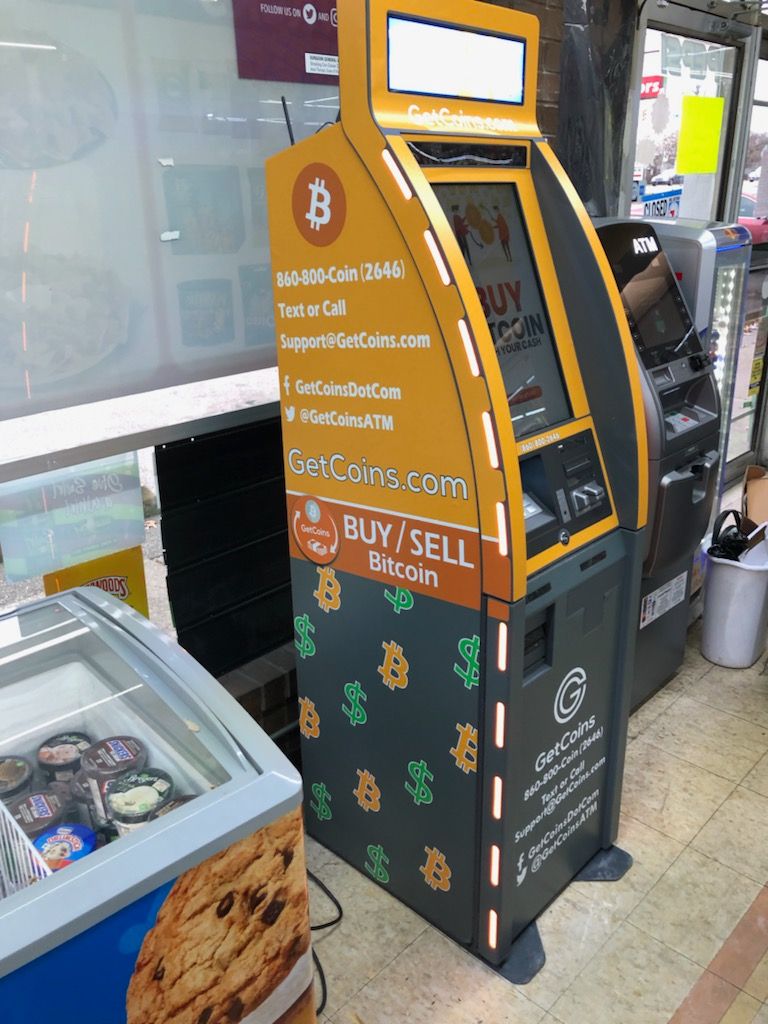 Getcoins - Bitcoin ATM - Inside of ZNZ Foods in Hammond, Indiana