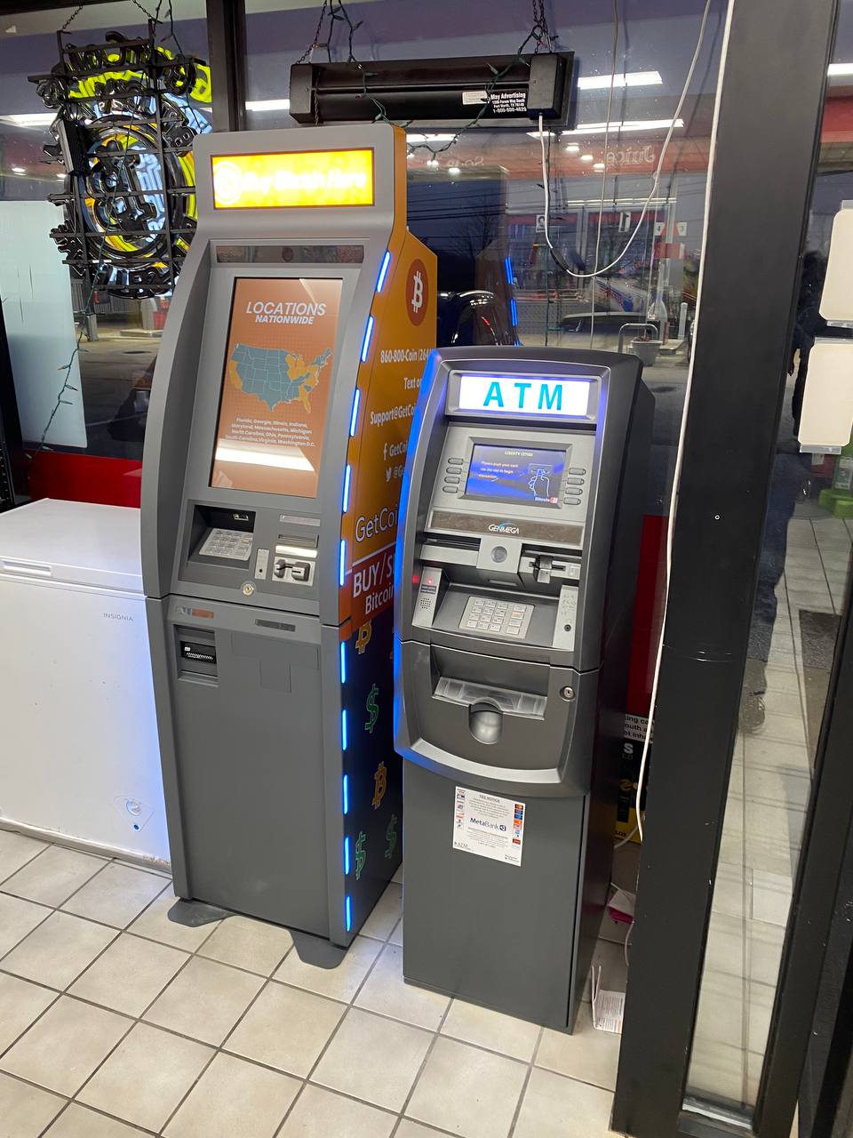 Getcoins - Bitcoin ATM - Inside of Citgo in Eldersburg, Maryland