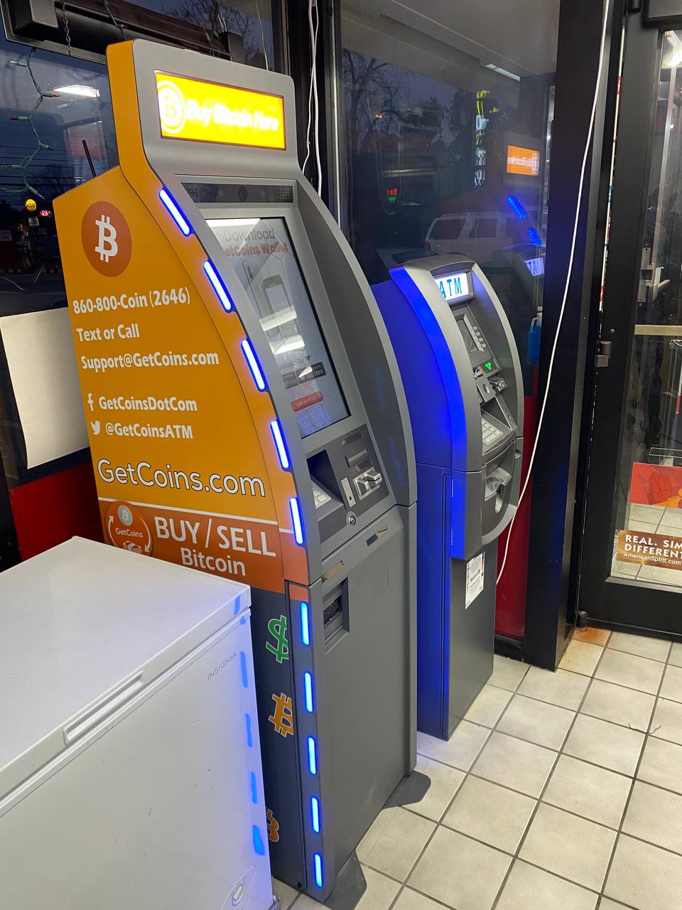 Getcoins - Bitcoin ATM - Inside of Citgo in Eldersburg, Maryland