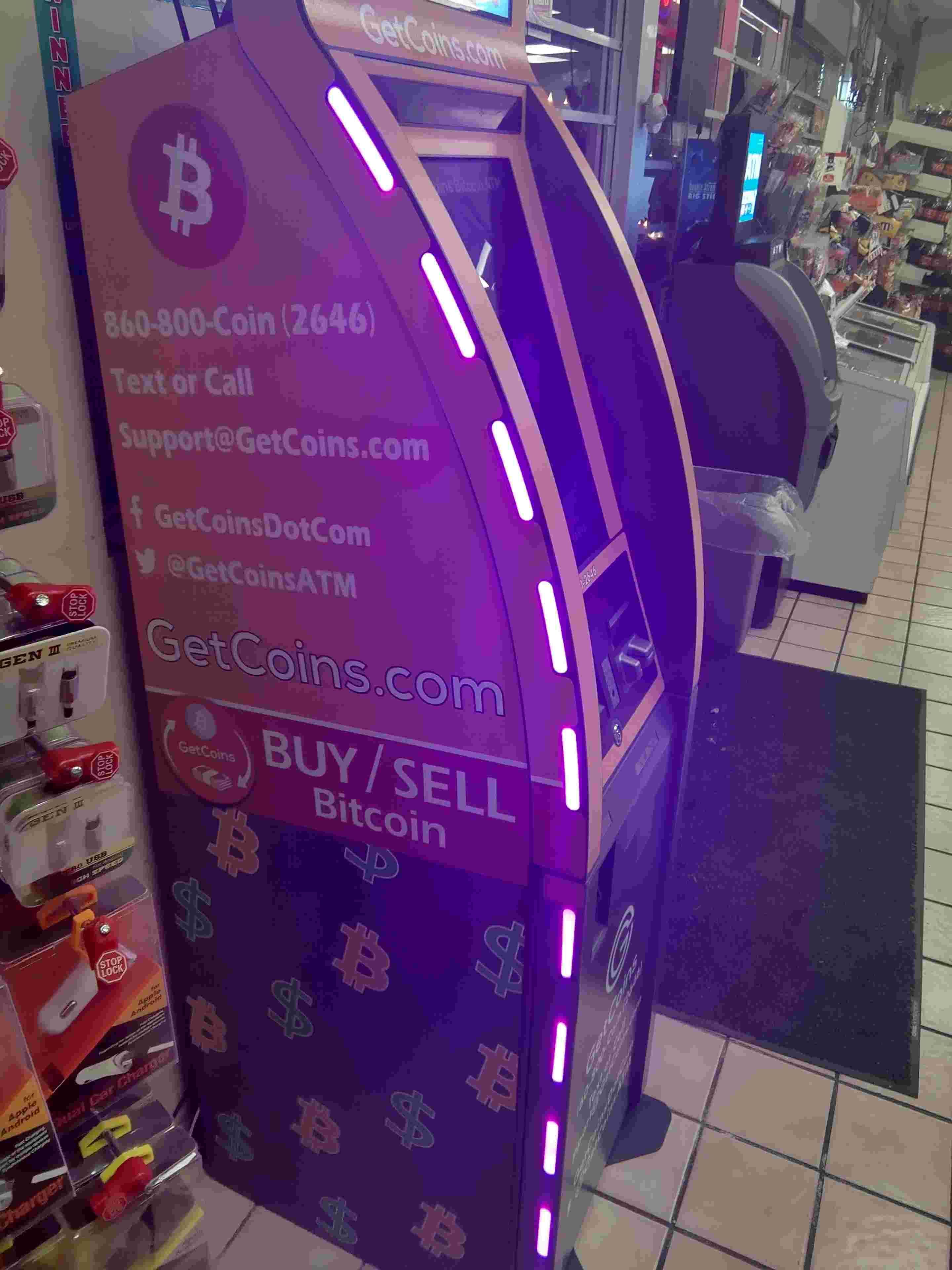 Getcoins - Bitcoin ATM - Inside of Phillips66/Fastlane Foods in Kokomo, Indiana