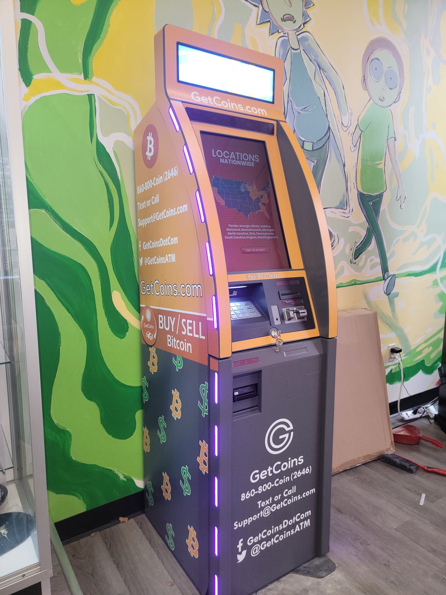 Getcoins - Bitcoin ATM - Inside of MR Puff Smoke Shop in Cincinnati, Ohio