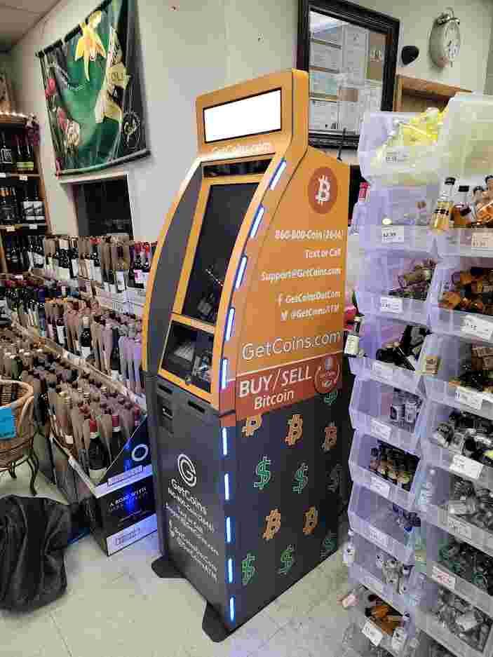 Getcoins - Bitcoin ATM - Inside of Atlas Wine & Liquor in Lakewood, Colorado