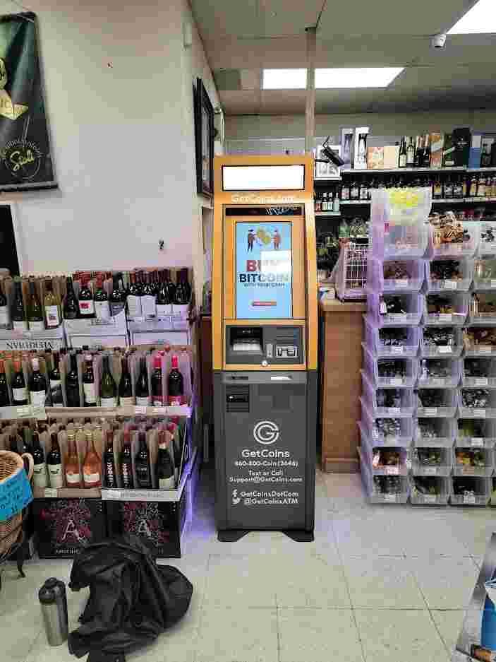 Getcoins - Bitcoin ATM - Inside of Atlas Wine & Liquor in Lakewood, Colorado