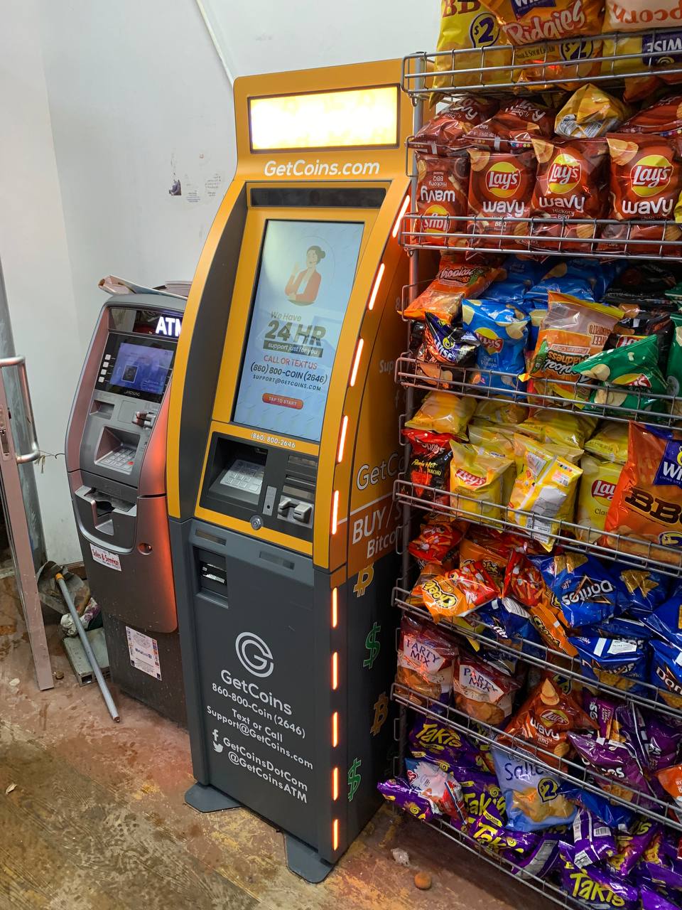 Getcoins - Bitcoin ATM - Inside of Al Amir George Grocery in Jersey City, New Jersey