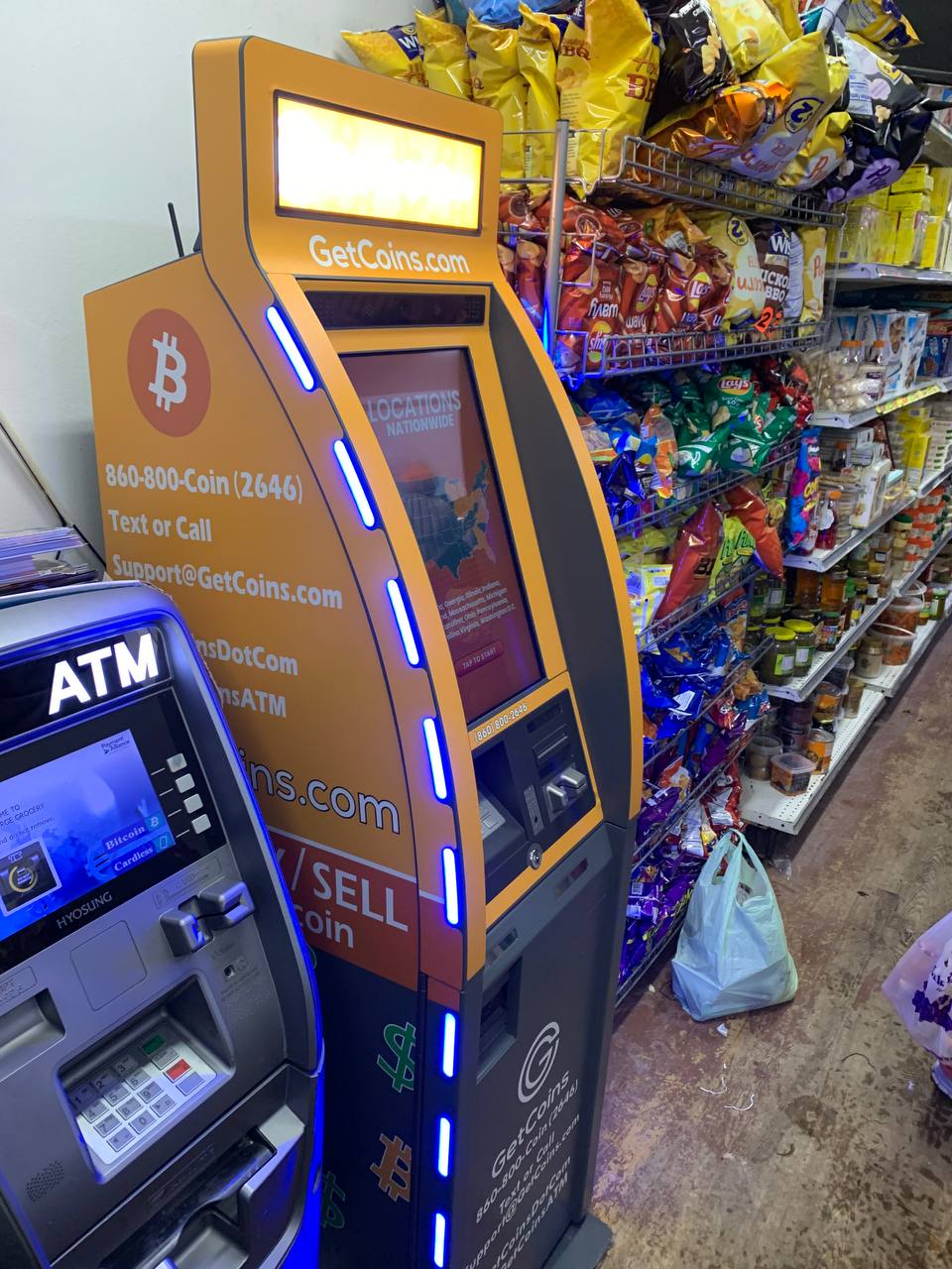 Getcoins - Bitcoin ATM - Inside of Al Amir George Grocery in Jersey City, New Jersey