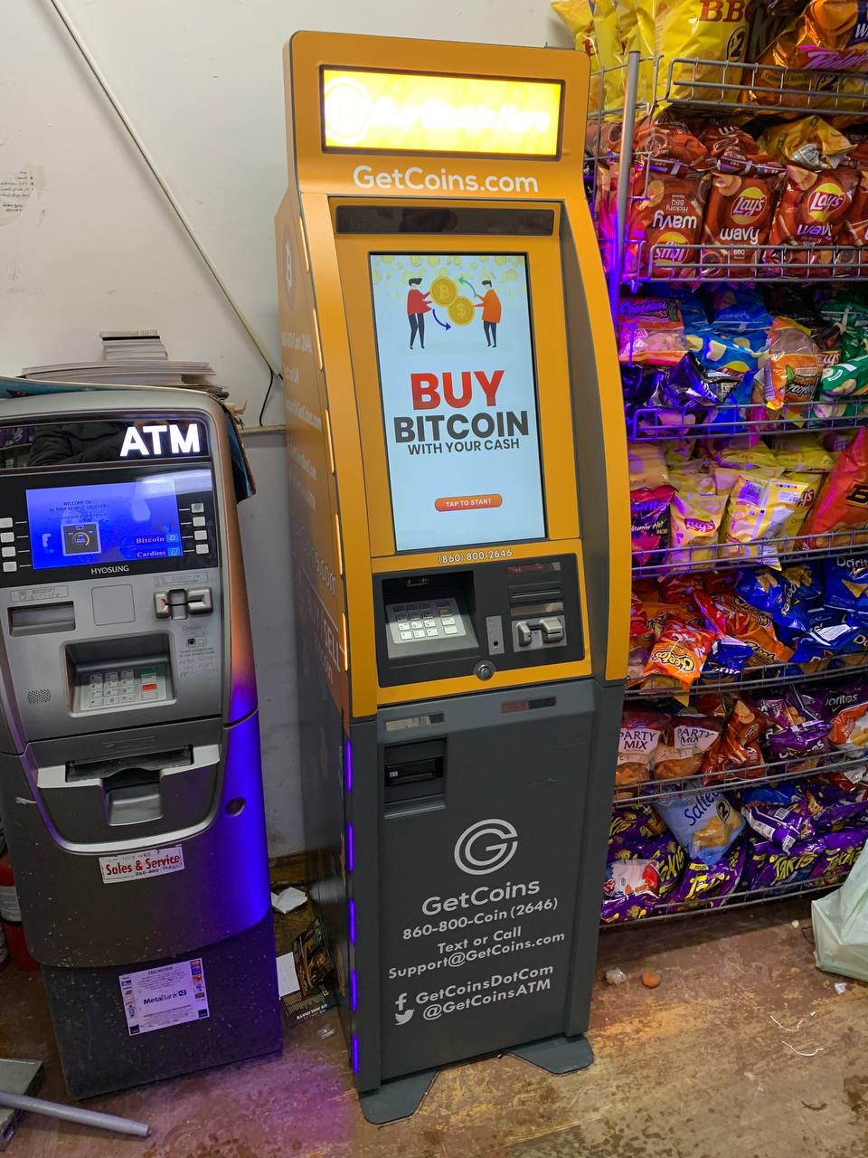 Getcoins - Bitcoin ATM - Inside of Al Amir George Grocery in Jersey City, New Jersey