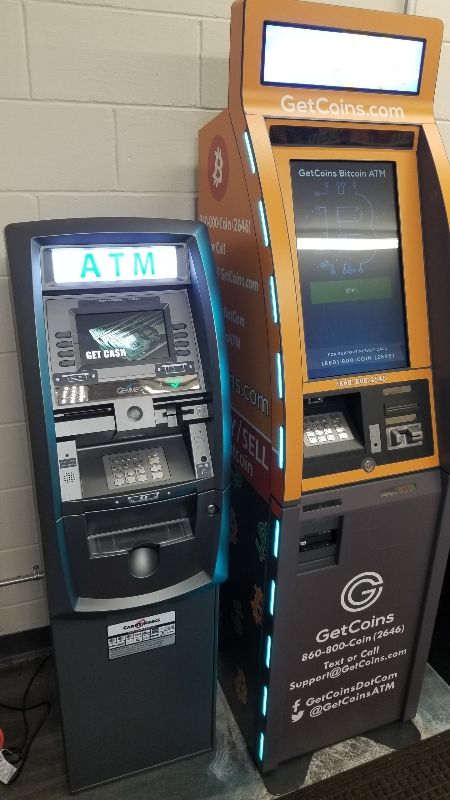 Getcoins - Bitcoin ATM - Inside of Quick Stop in St Joseph, Michigan