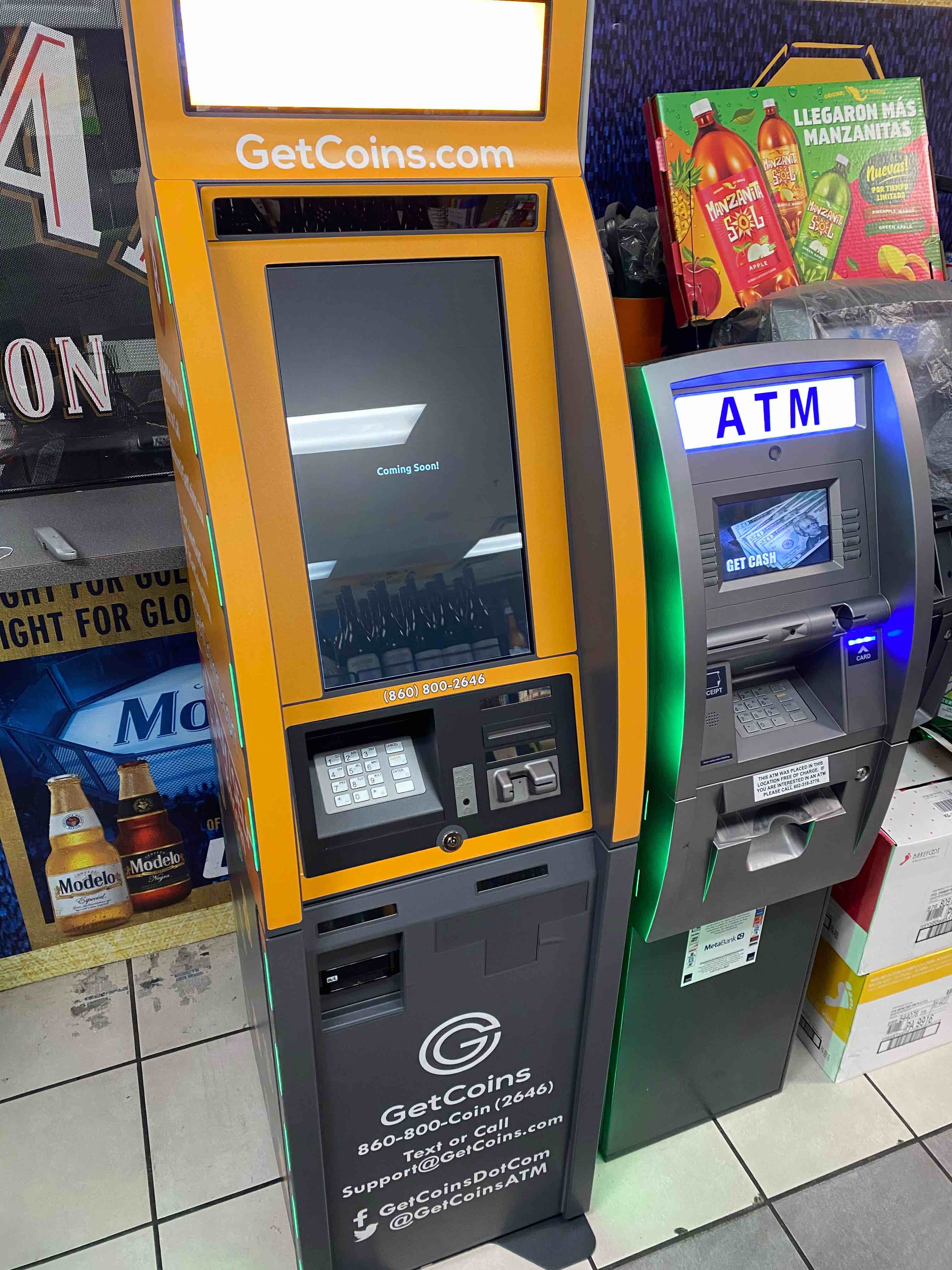 Getcoins - Bitcoin ATM - Inside of T Bird Mini Mart in El Mirage, Arizona