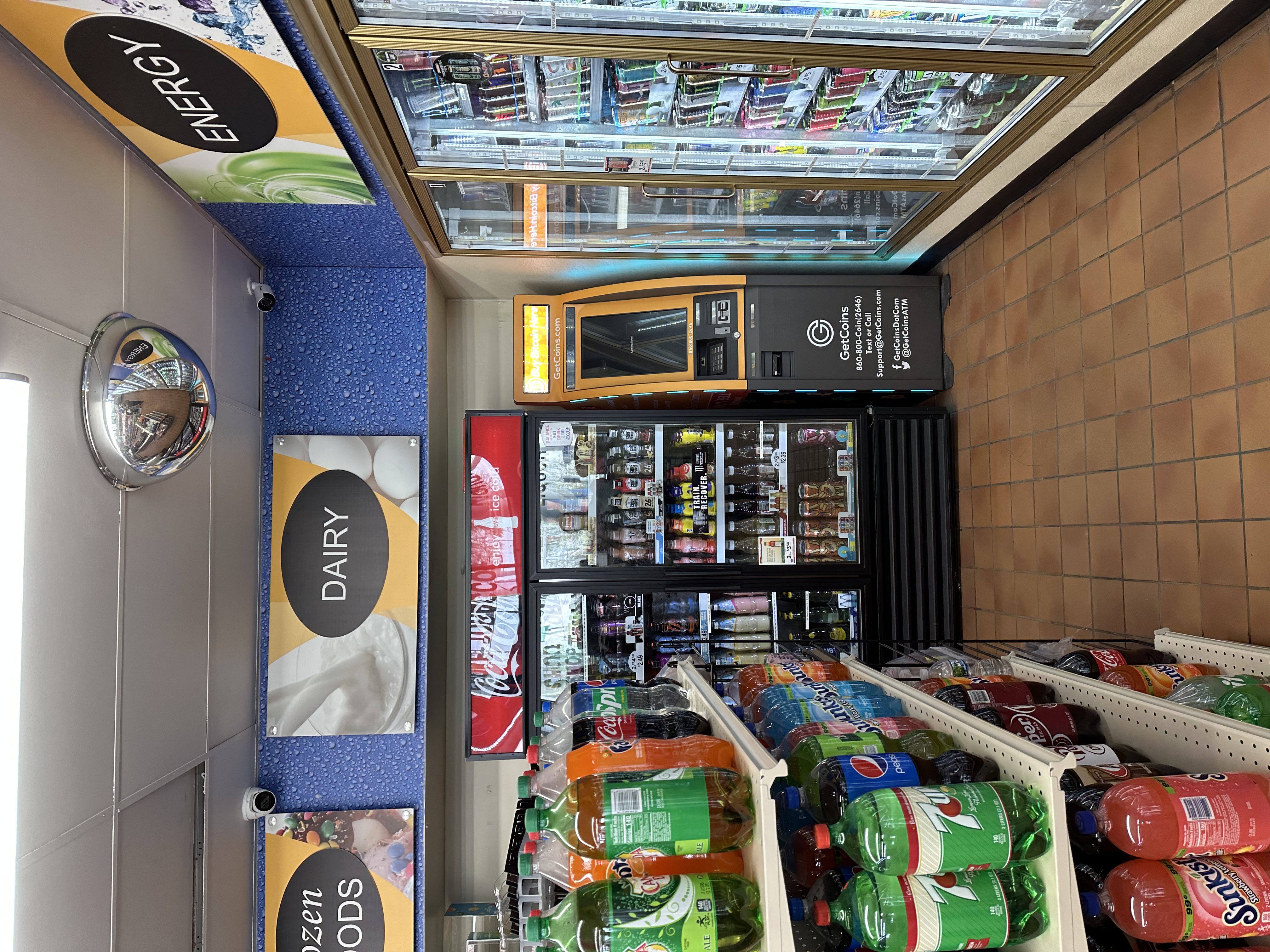 Getcoins - Bitcoin ATM - Inside of Sunshine Fuel and Pantry in Round Lake, Illinois