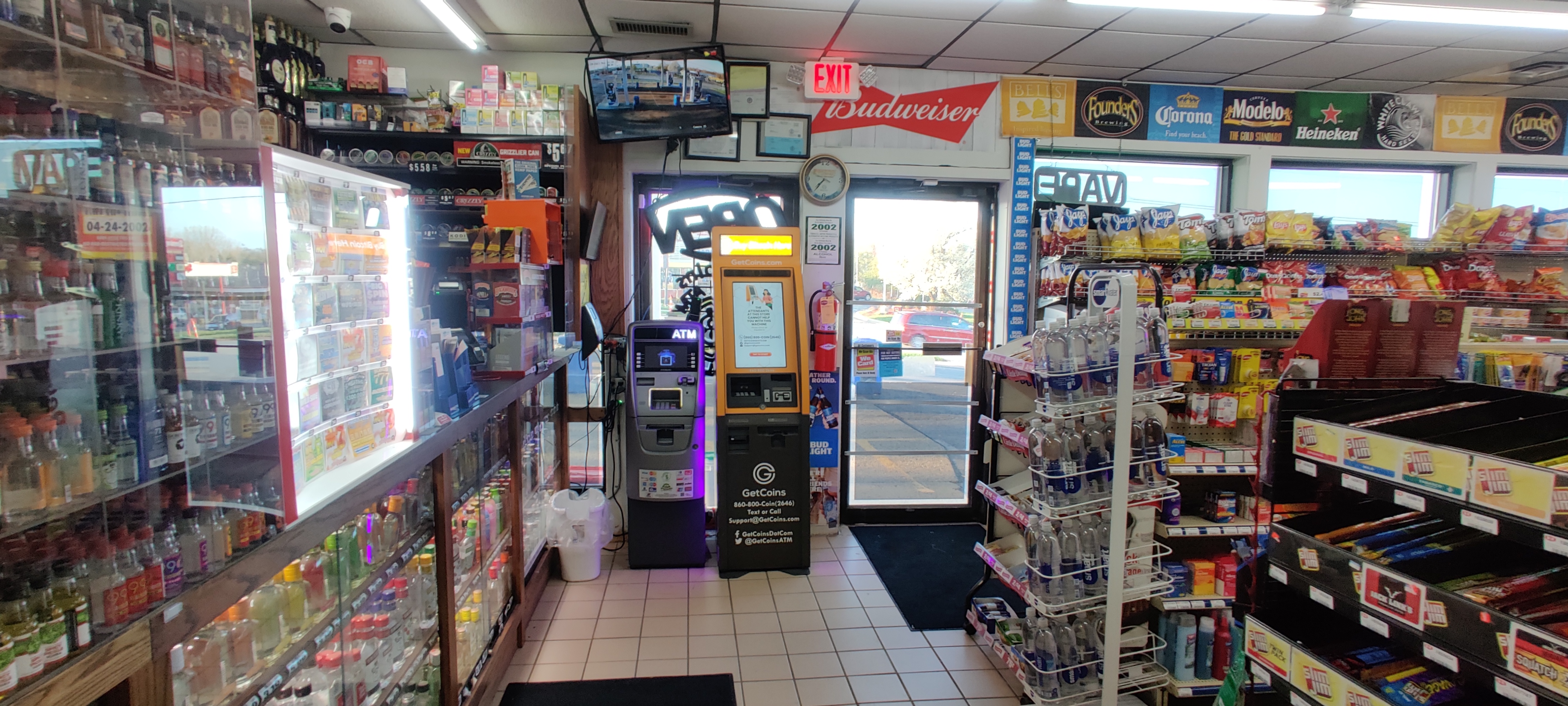 Getcoins - Bitcoin ATM - Inside of Marathon in Grand Rapids, Michigan