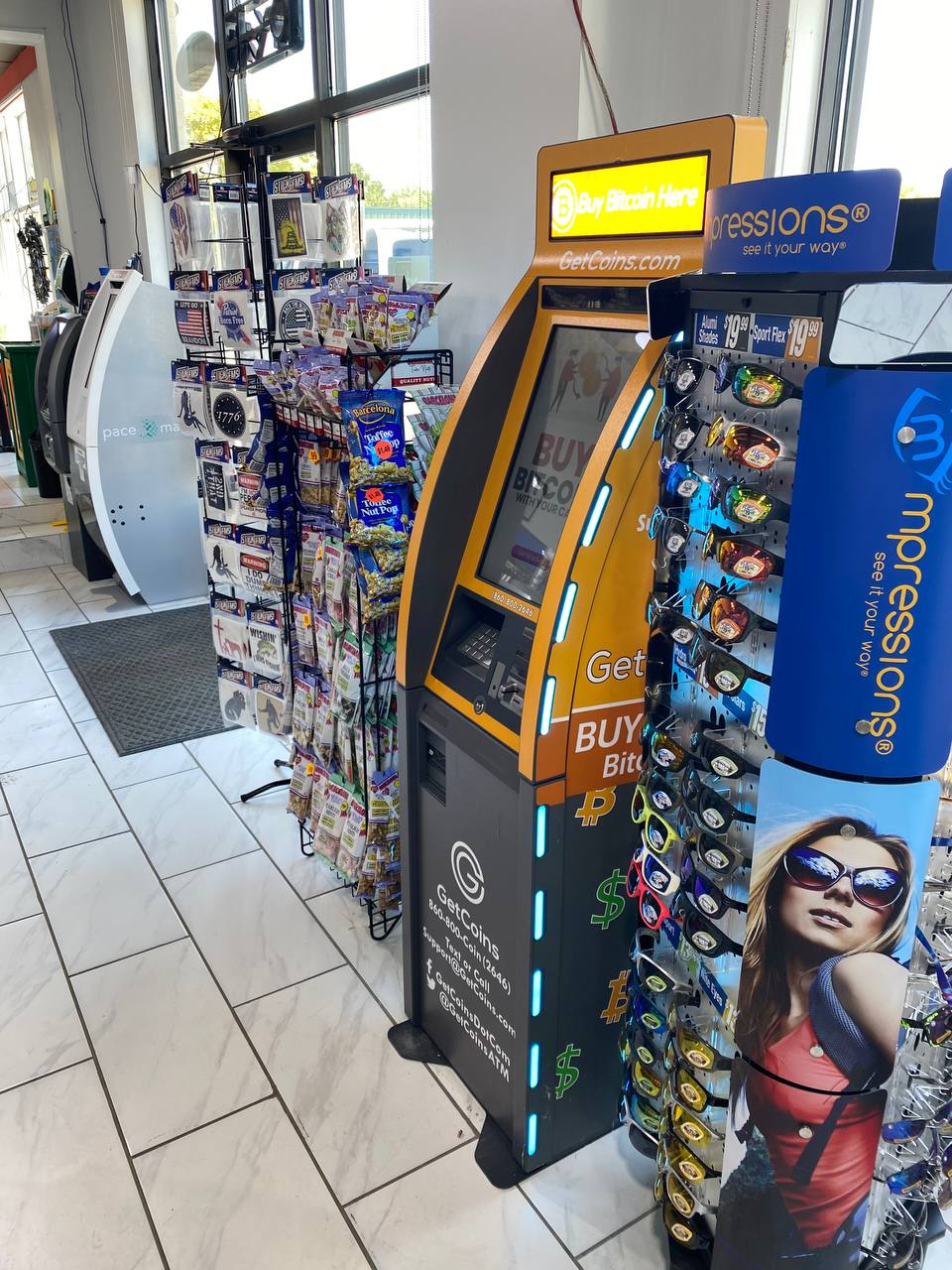 Getcoins - Bitcoin ATM - Inside of Kwik Pick in Mechanicsville, Virginia