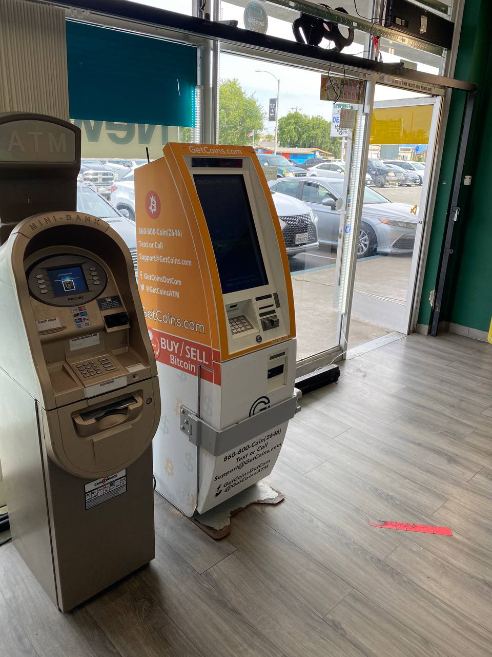 Getcoins - Bitcoin ATM - Inside of Anaheim Smoke Shop in Anaheim, California
