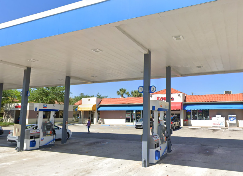 Getcoins - Bitcoin ATM - Inside of Chevron in  North Lauderdale, Florida