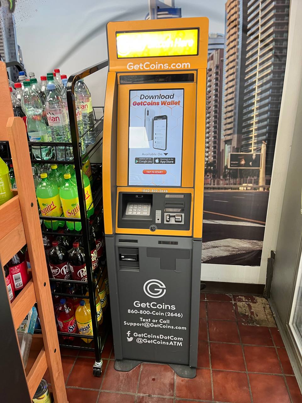 Getcoins - Bitcoin ATM - Inside of 4357 W Belmont Ave, Chicago, IL 60641 - Citgo in Chicago, Illinois
