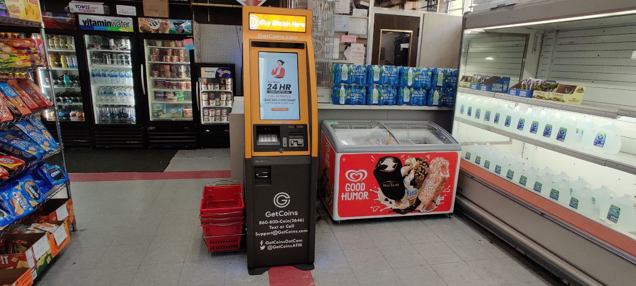 Getcoins - Bitcoin ATM - Inside of Liquor Plus in Detroit, Michigan