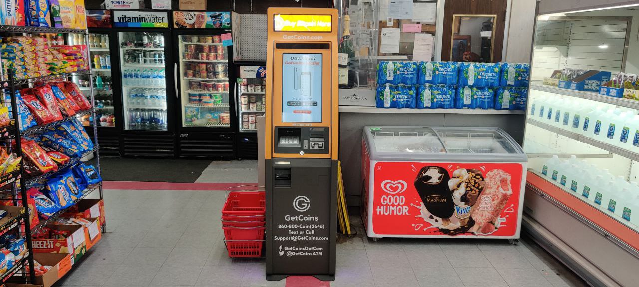 Getcoins - Bitcoin ATM - Inside of Liquor Plus in Detroit, Michigan