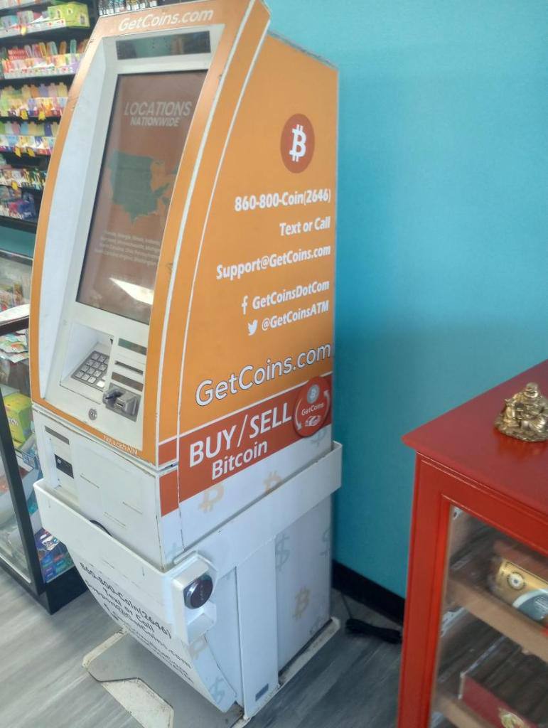 Getcoins - Bitcoin ATM - Inside of Smokers Crib in Mentor, Ohio