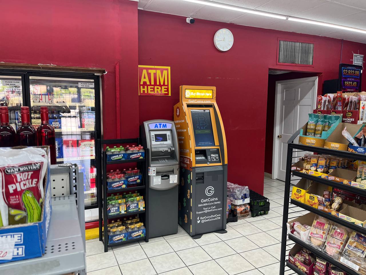 Getcoins - Bitcoin ATM - Inside of Manna Mart in Augusta, Georgia