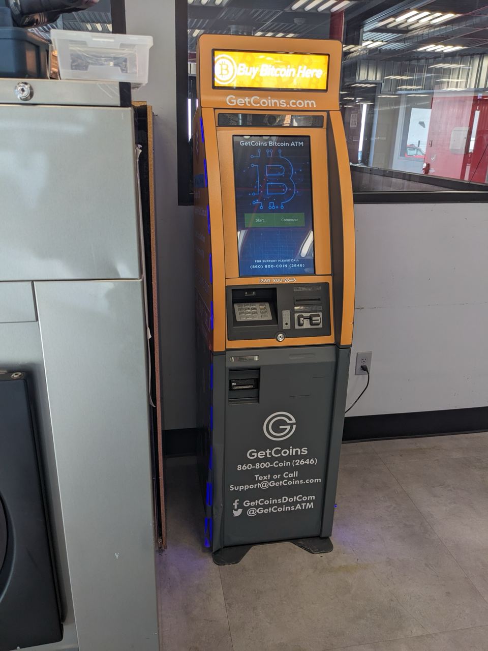 Getcoins - Bitcoin ATM - Inside of O-Town Coin Laundry Downtown 1 in Salt Lake City, Utah