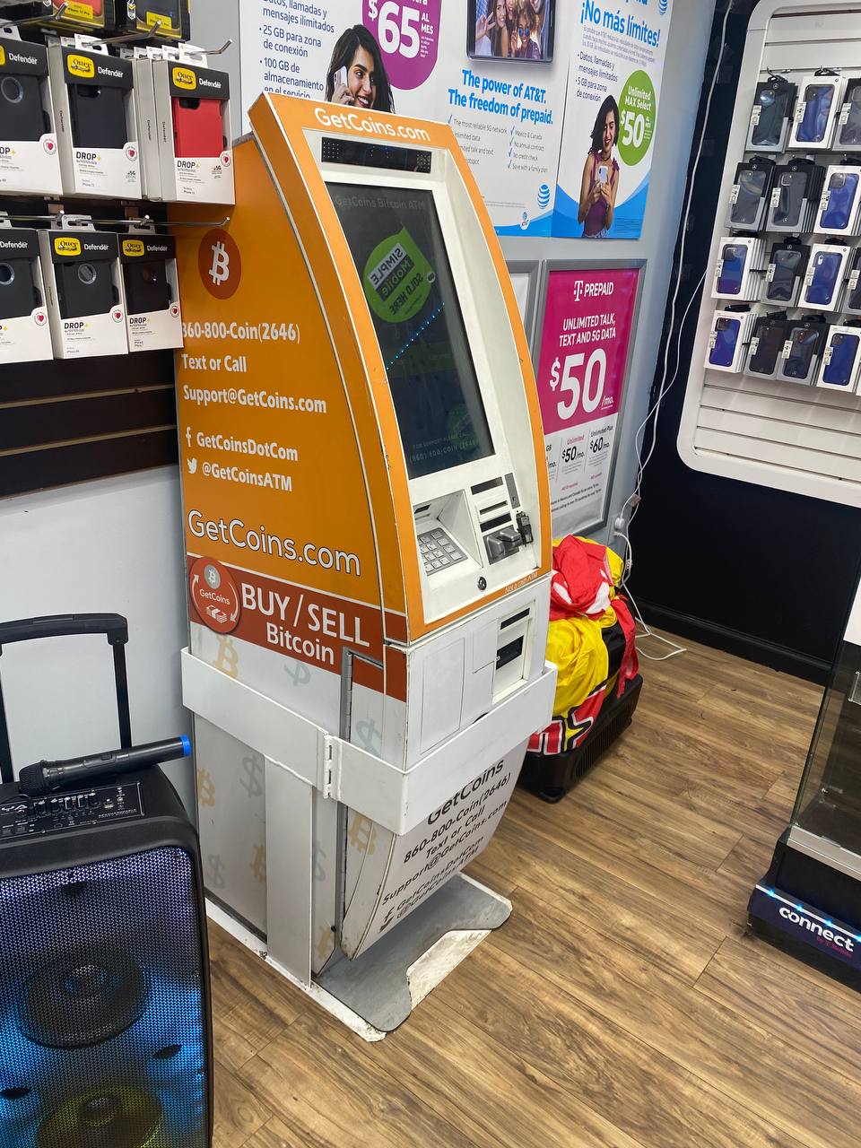 Getcoins - Bitcoin ATM - Inside of Mr Phone  in Miamisburg, Ohio