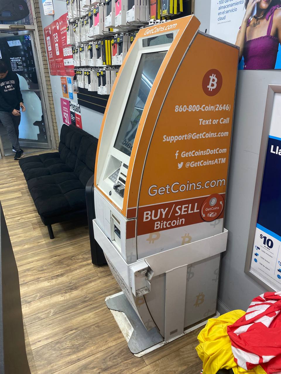 Getcoins - Bitcoin ATM - Inside of Mr Phone  in Miamisburg, Ohio