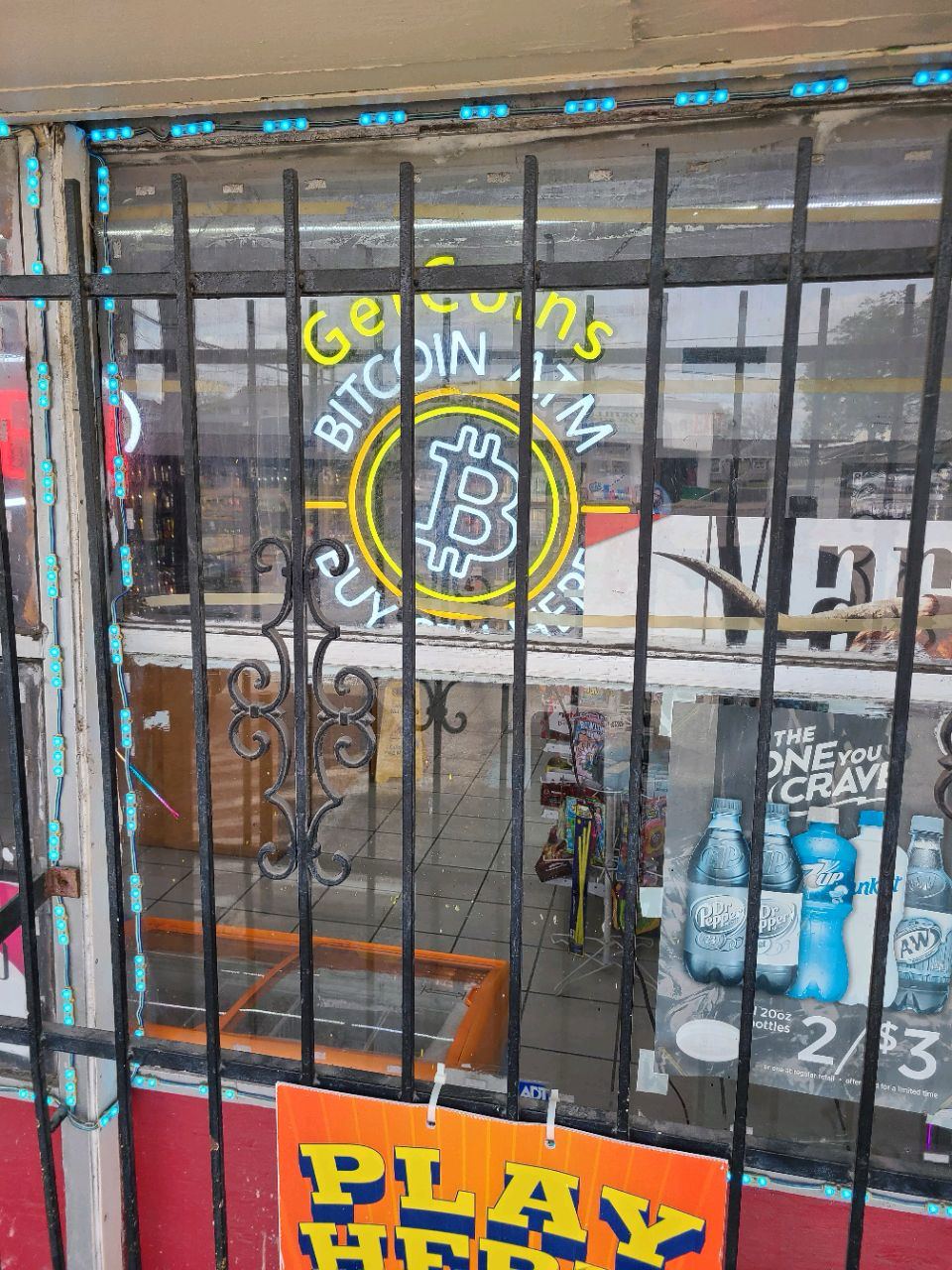 Getcoins - Bitcoin ATM - Inside of Wayside Food Mart in Houston, Texas