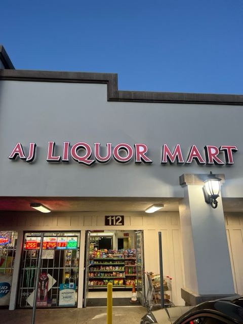 Getcoins - Bitcoin ATM - Inside of AJ Liquor Mart in Anaheim, California