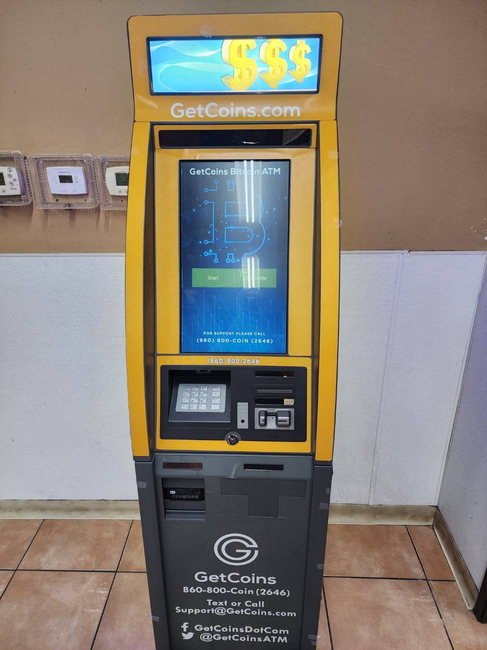Getcoins - Bitcoin ATM - Inside of Select Coin Laundry  in Mesquite, Texas