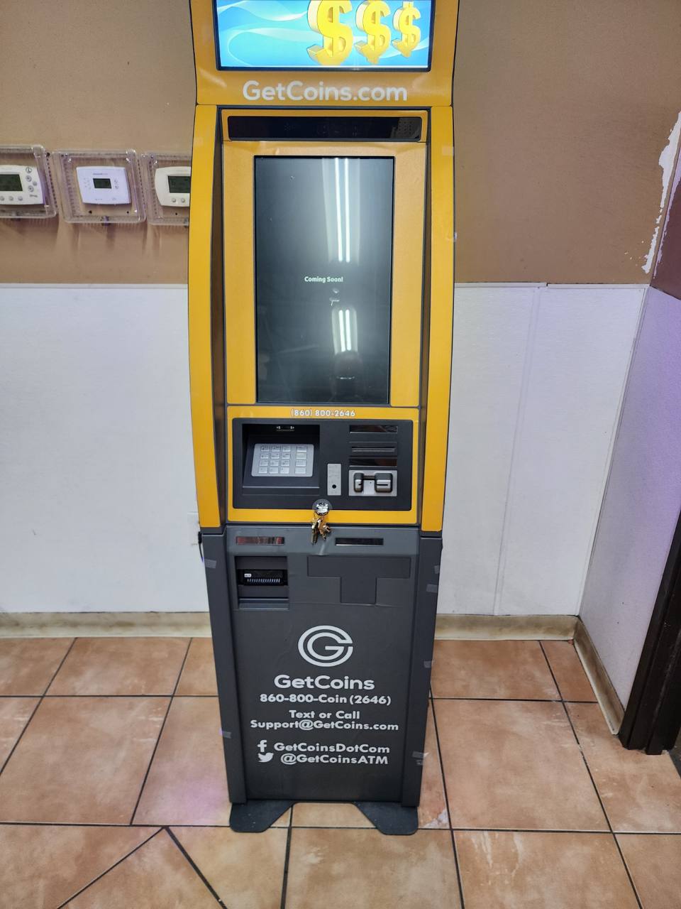 Getcoins - Bitcoin ATM - Inside of Select Coin Laundry  in Mesquite, Texas