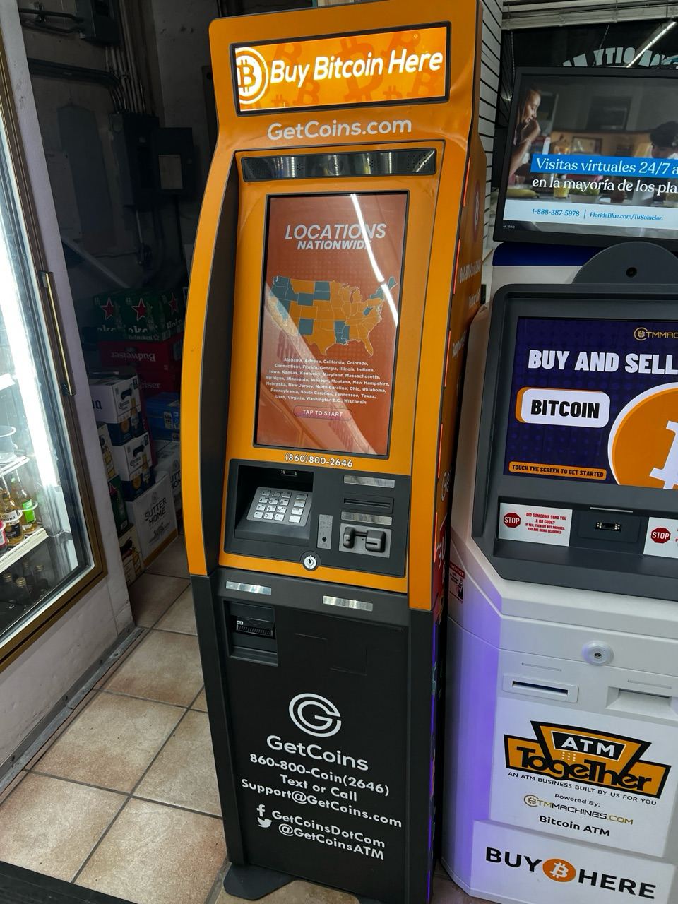 Getcoins - Bitcoin ATM - Inside of Florida City Market in Homestead, Florida