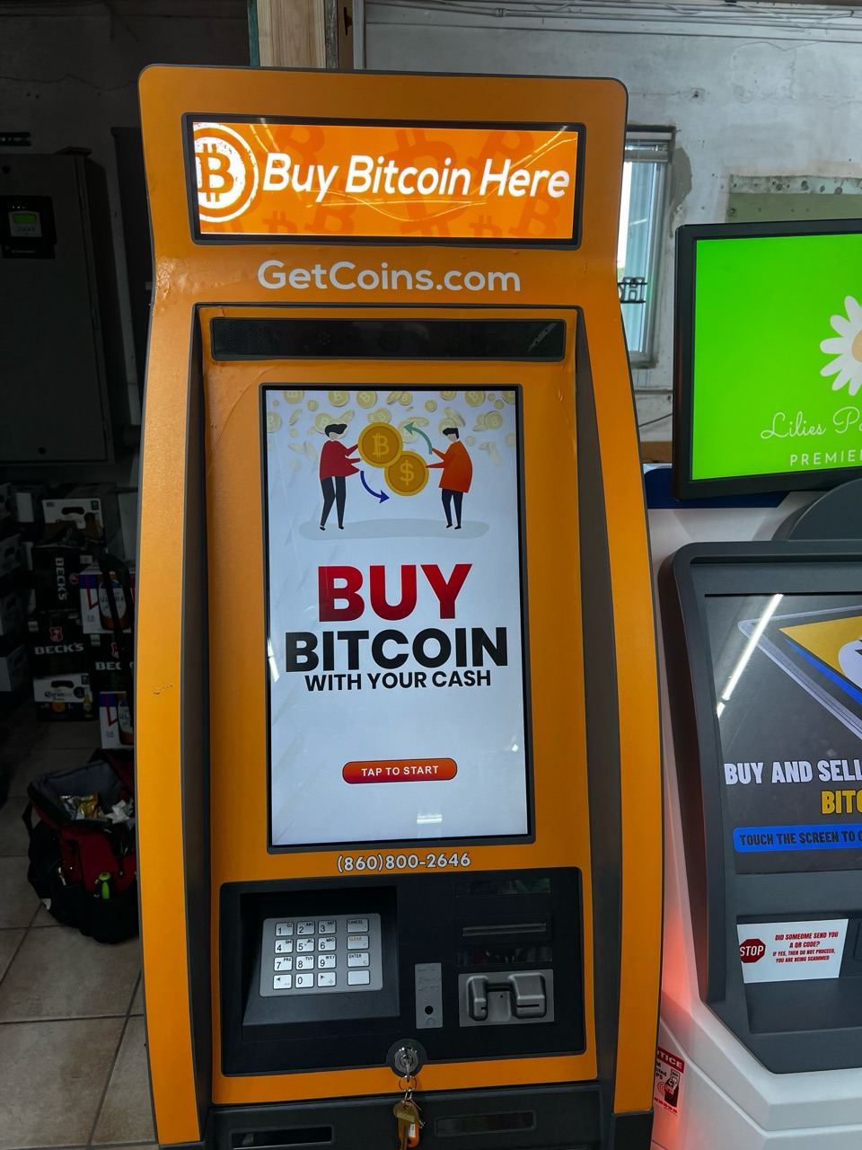 Getcoins - Bitcoin ATM - Inside of Florida City Market in Homestead, Florida