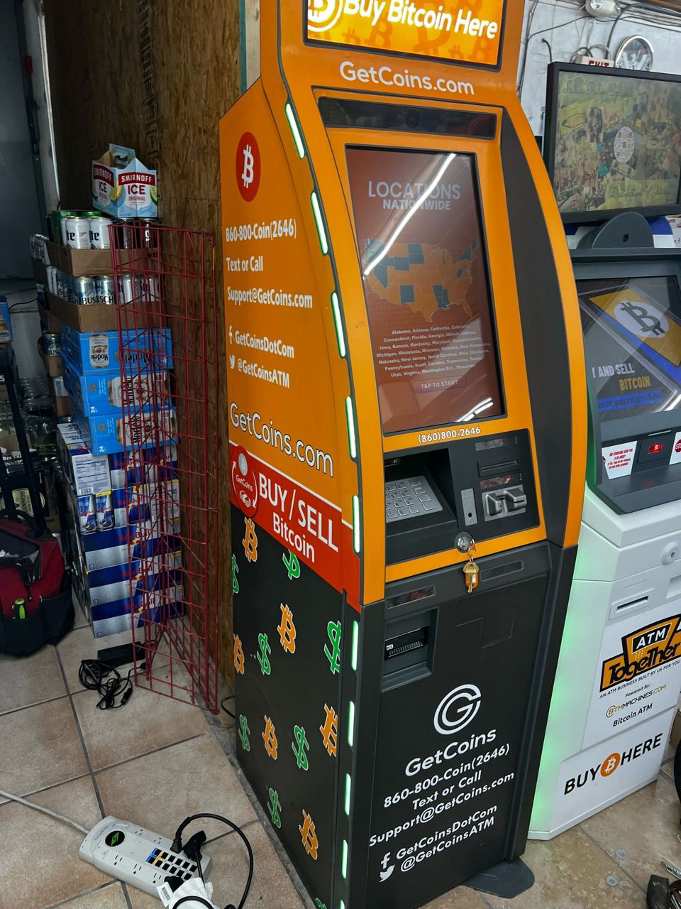 Getcoins - Bitcoin ATM - Inside of Florida City Market in Homestead, Florida