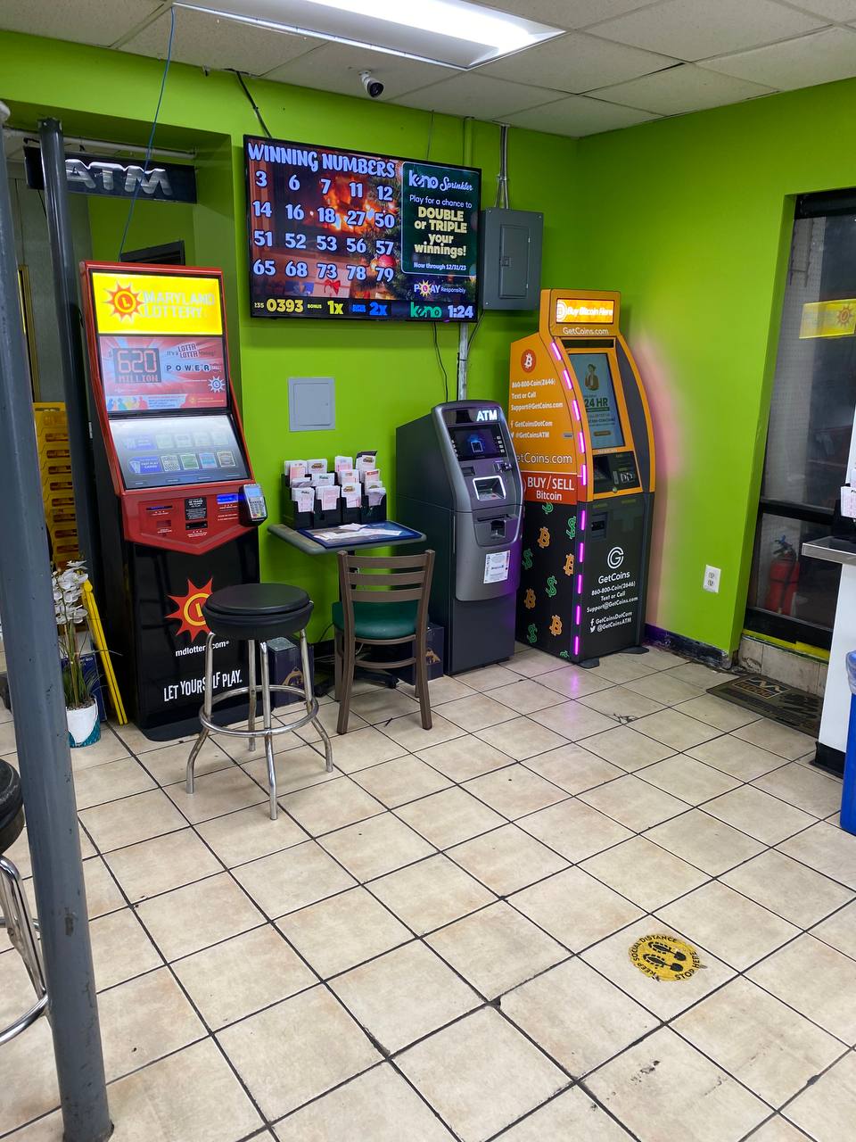 Getcoins - Bitcoin ATM - Inside of BP in Hyattsville, Maryland
