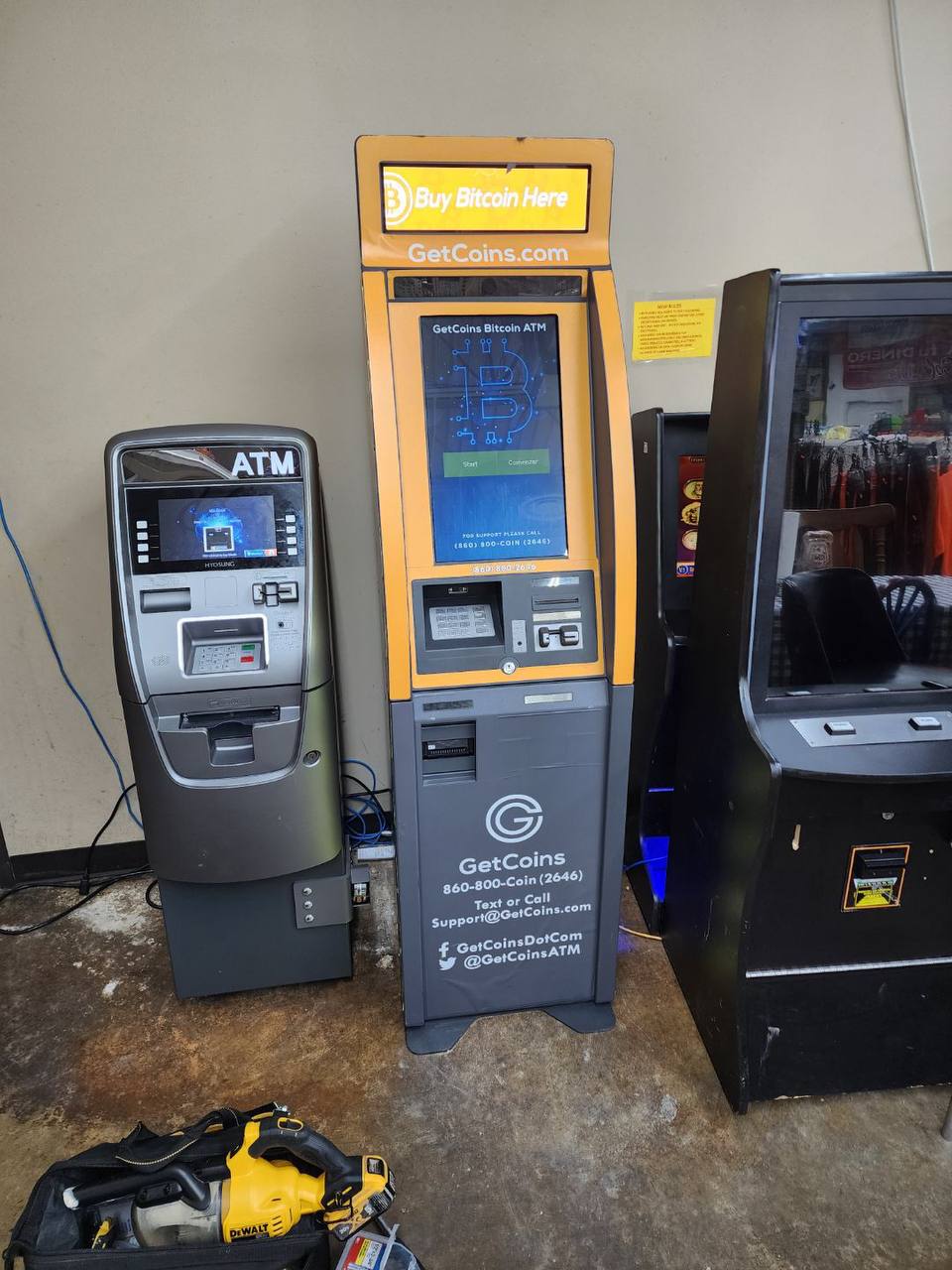Getcoins - Bitcoin ATM - Inside of La Familia Meat Market in Dallas, Texas