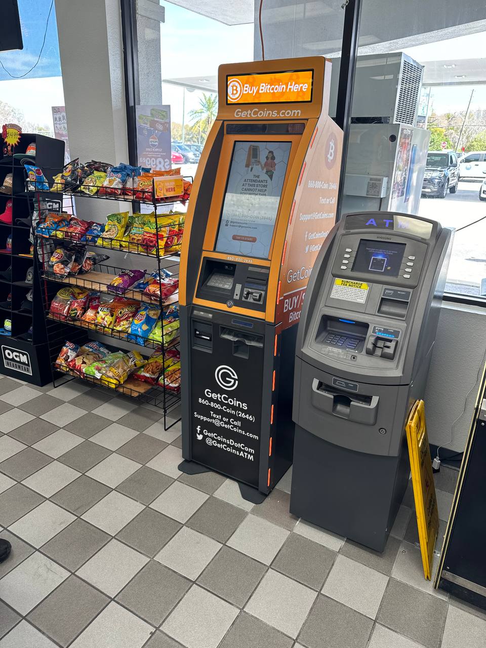 Getcoins - Bitcoin ATM - Inside of BP in Land O' Lakes, Florida