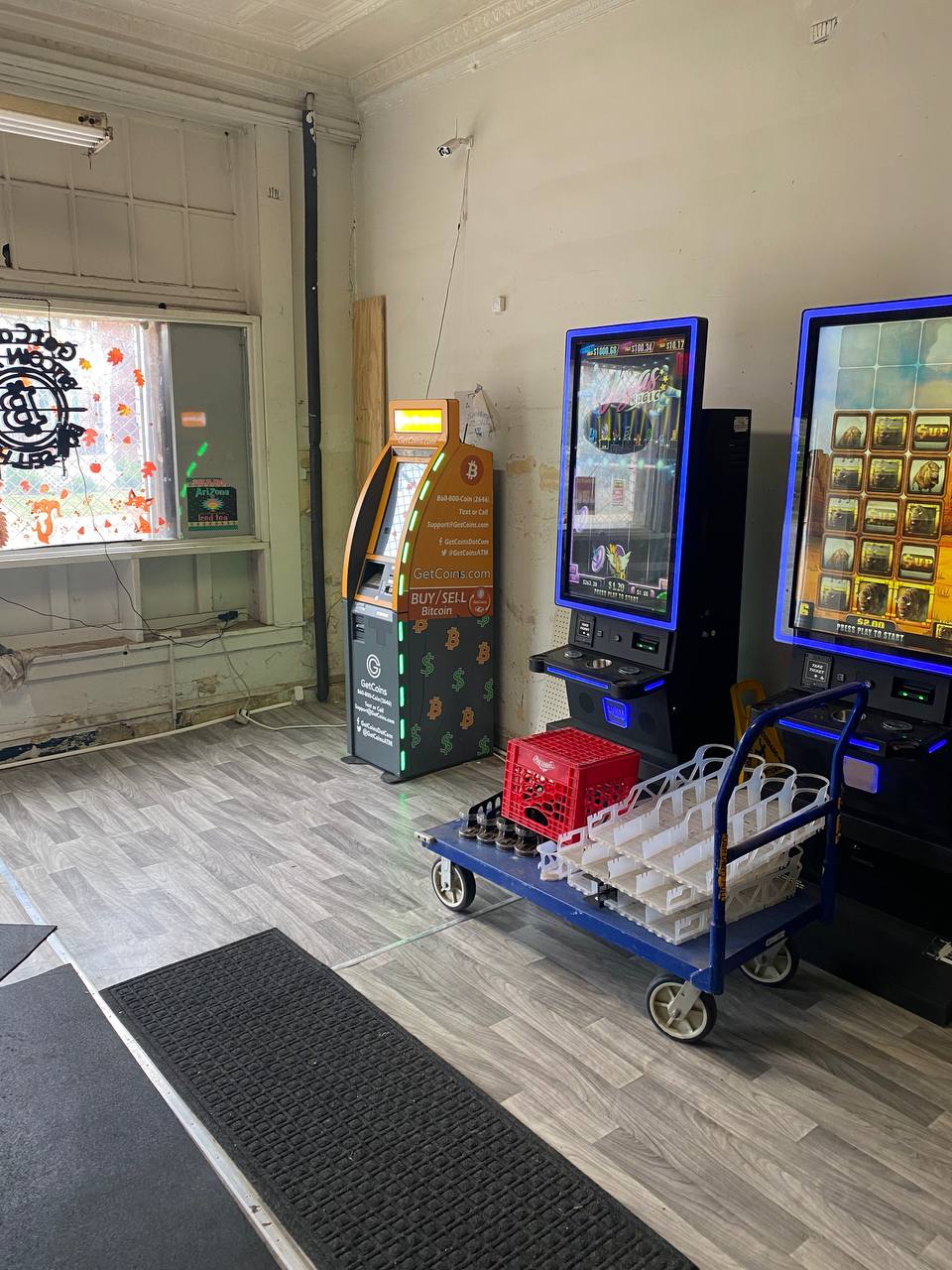 Getcoins - Bitcoin ATM - Inside of Vipins Corner Convenience Store in Coatesville, Pennsylvania