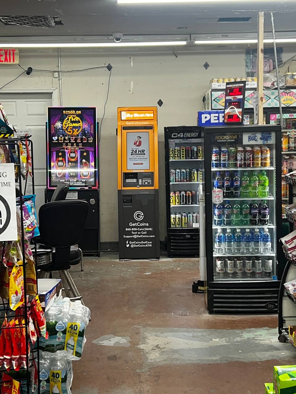 Getcoins - Bitcoin ATM - Inside of Farmer Jack Market in North Fort Myers, Florida