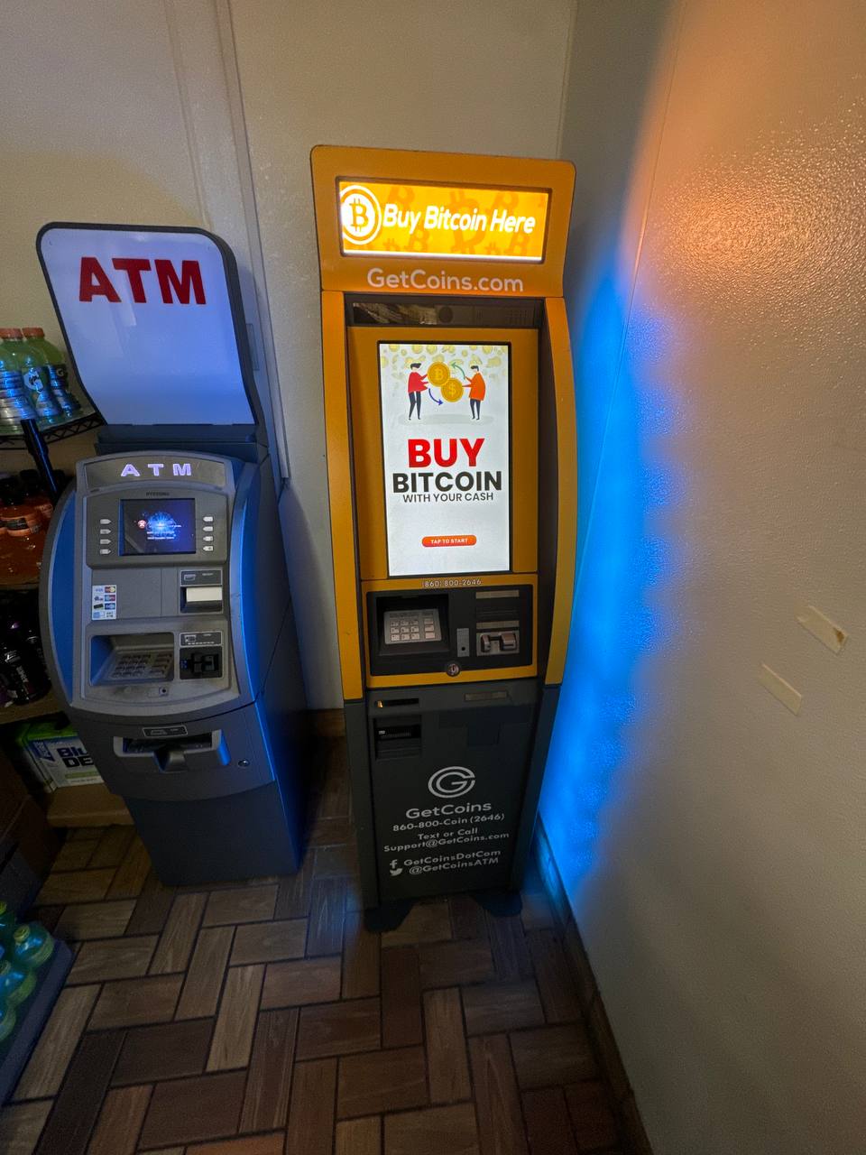 Getcoins - Bitcoin ATM - Inside of Bass Lake Citgo in New Port Richey, Florida