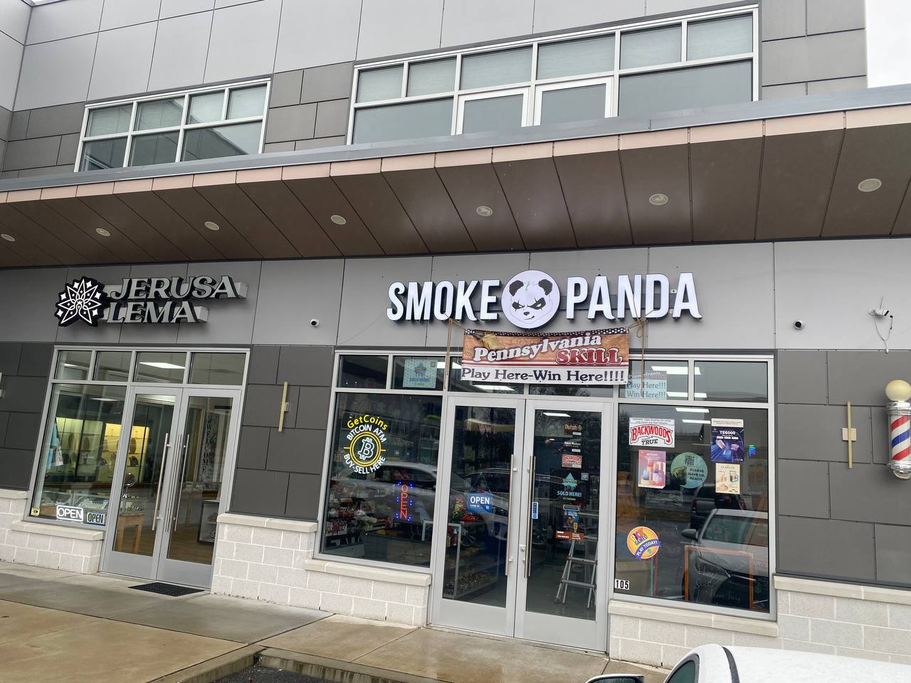 Getcoins - Bitcoin ATM - Inside of Smoke Panda in Millbourne, Pennsylvania