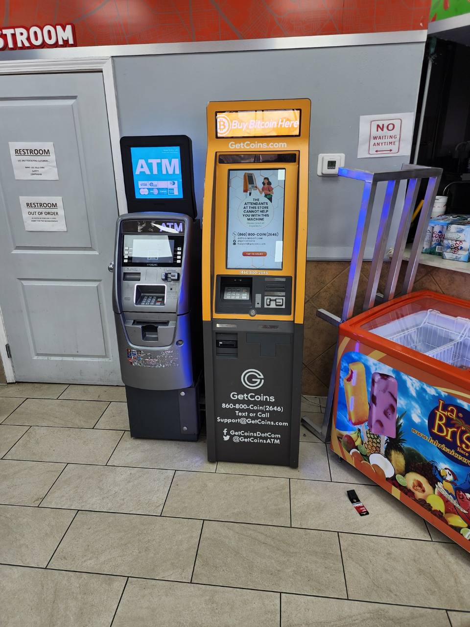 Getcoins - Bitcoin ATM - Inside of Big Mart #2 in Houston, Texas