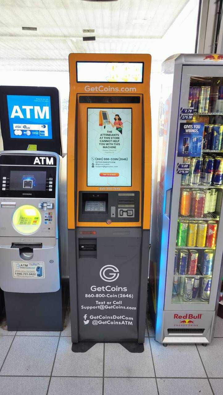 Getcoins - Bitcoin ATM - Inside of Pitstop in New Haven, Michigan