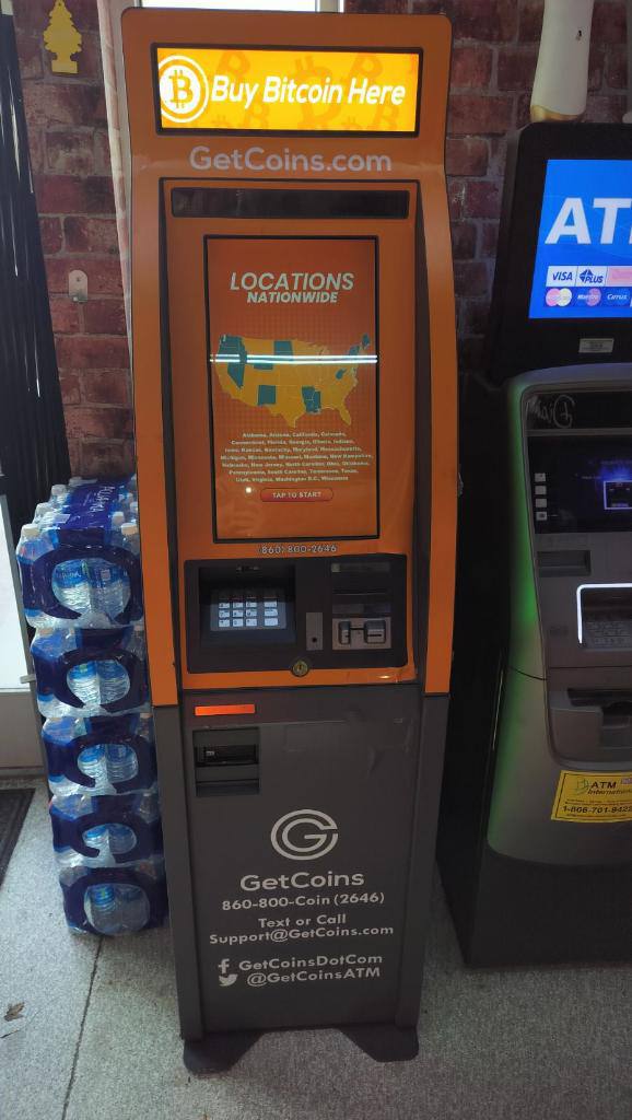 Getcoins - Bitcoin ATM - Inside of Mobil in St. Clair Shores, Michigan