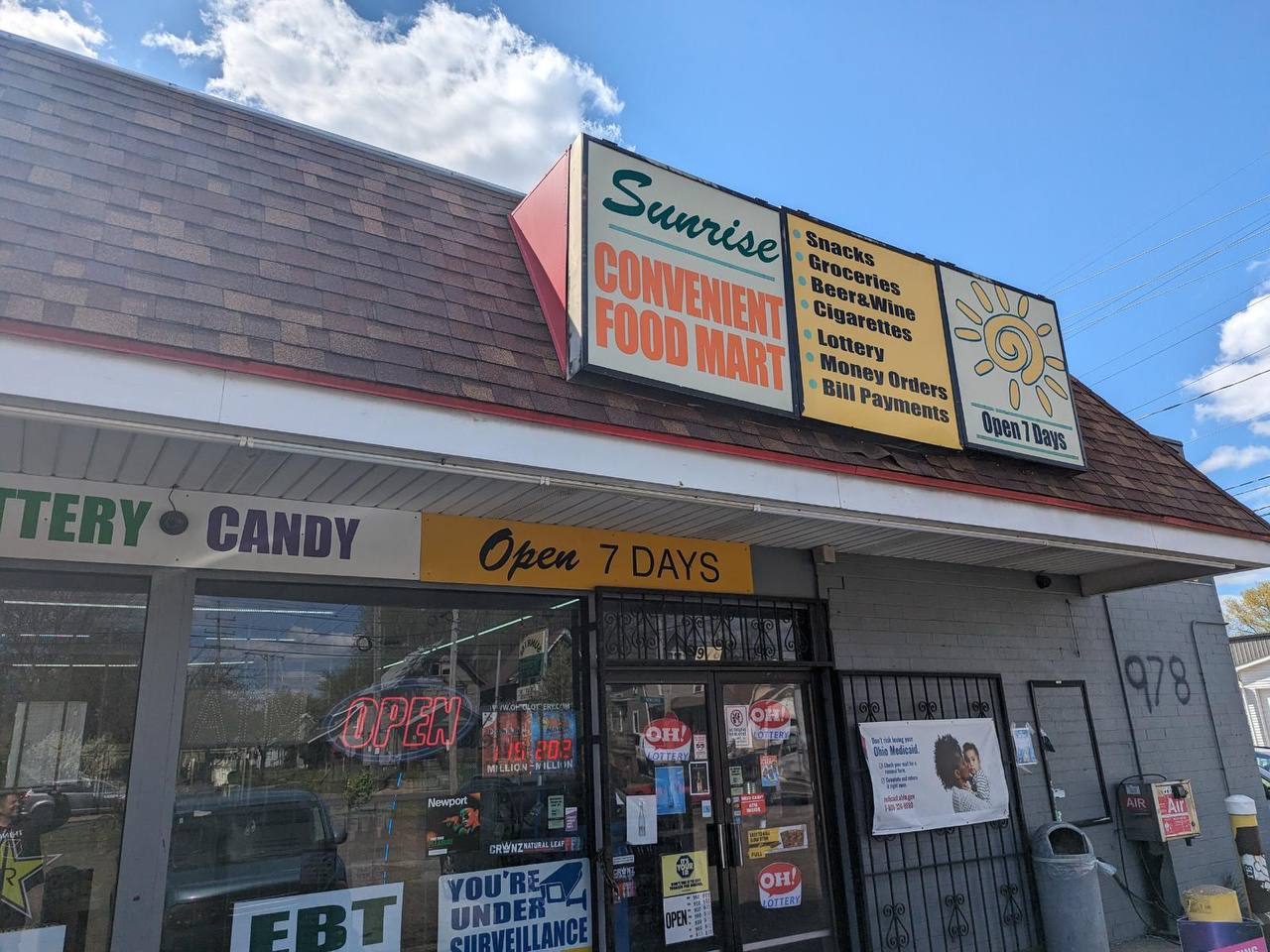 Getcoins - Bitcoin ATM - Inside of Sunrise Convenience Food Mart in Akron, Ohio
